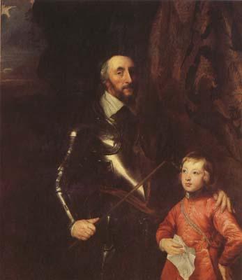 Anthony Van Dyck The Count of Arundel and his son Thonmas (mk08)